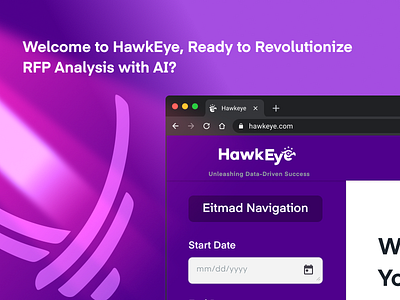 HawkEye: Revolutionizing RFP Analysis with AI! ai design figma frontend logo mockup stc tools ui ux web web design