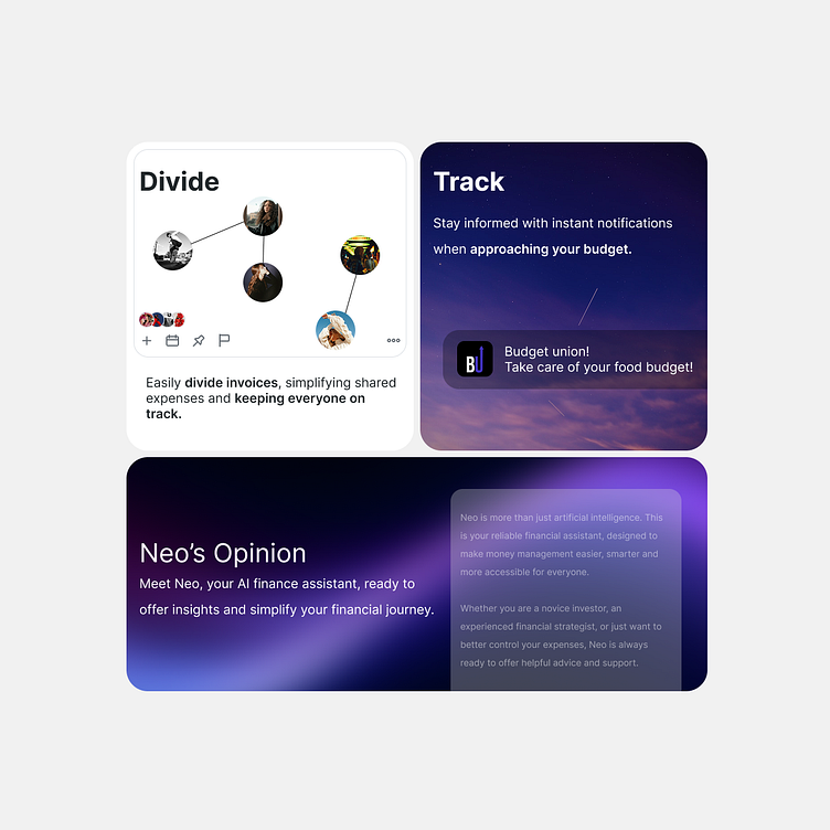 App Features - UI Design by Juho on Dribbble