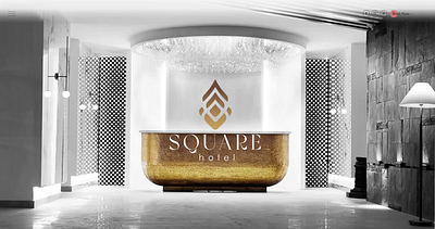 Square Hotel - UI/UX Design 3d branding graphic design logo motion graphics ui