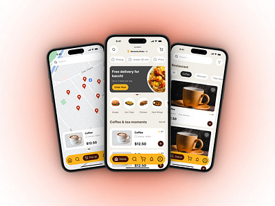 Food apps screen app concept app design app designer app development design food food app food app design food app ui food delivery food delivery app food delivery application foodie foodpanda graphic design order restaurant app restaurants ui ux