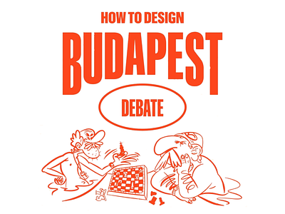 Budapest Debate Illustration Design art artist artistic concept arwork bold bold typography budapest budapest debate budapest design color contrast color match creative debate design debate related digital art digital illustration drawings illustration red typography white background