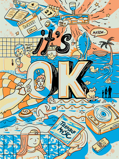 It's Ok Illustration art design digitalart drawing graphic design illustration