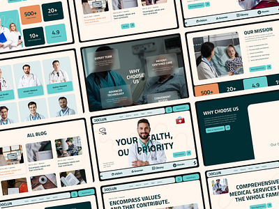 Doclun- Medical website clinic doctor healthcare website medical medical website ui ux uxui website