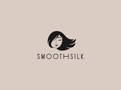 SmoothSilk: Minimalist Women’s Face with Waving Hair Logo Design brand identity branding creative design design logo graphic graphic design icon illustration logo logo design logos logotype mascot minimal minimalist modern simple timeless unique