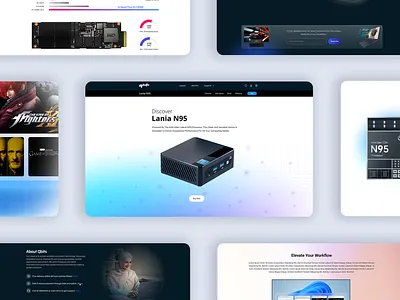 Product Page UI Design for Qbits Lania N95 branding front end development landing page landing page design ui design uiux uiux design user experience design user interface design ux uxui design web design website designing
