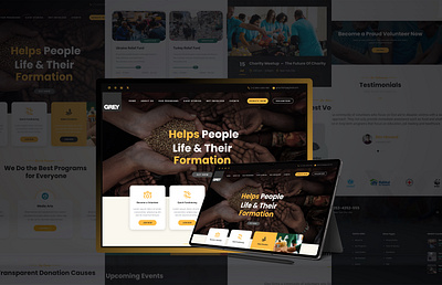 Charity Website for International Humanitarian projects charities charity charity website designer donation donation website freelance humanitarian project humanity international international charity ui ui visual design visual volunteer web web design web project website