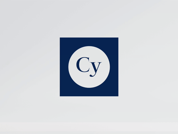 Cy · Logo animated art blue brading brand concept cyanotype logo logotype