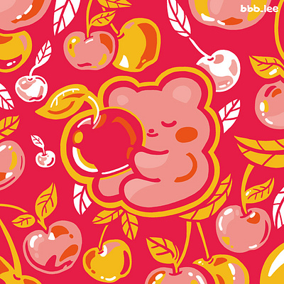 cherry bears illust_product art art work book cover cartoon character character design cover art design digital art drawing graphic design illust illustration illustrator poster