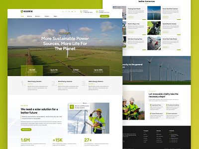 Template Kit for Green Renewable Energy Website business clean clean energy corporate design eco business eco technology elementor green green company green energy green tech modern renewable energy solar panel tech technology template kit web design wordpress