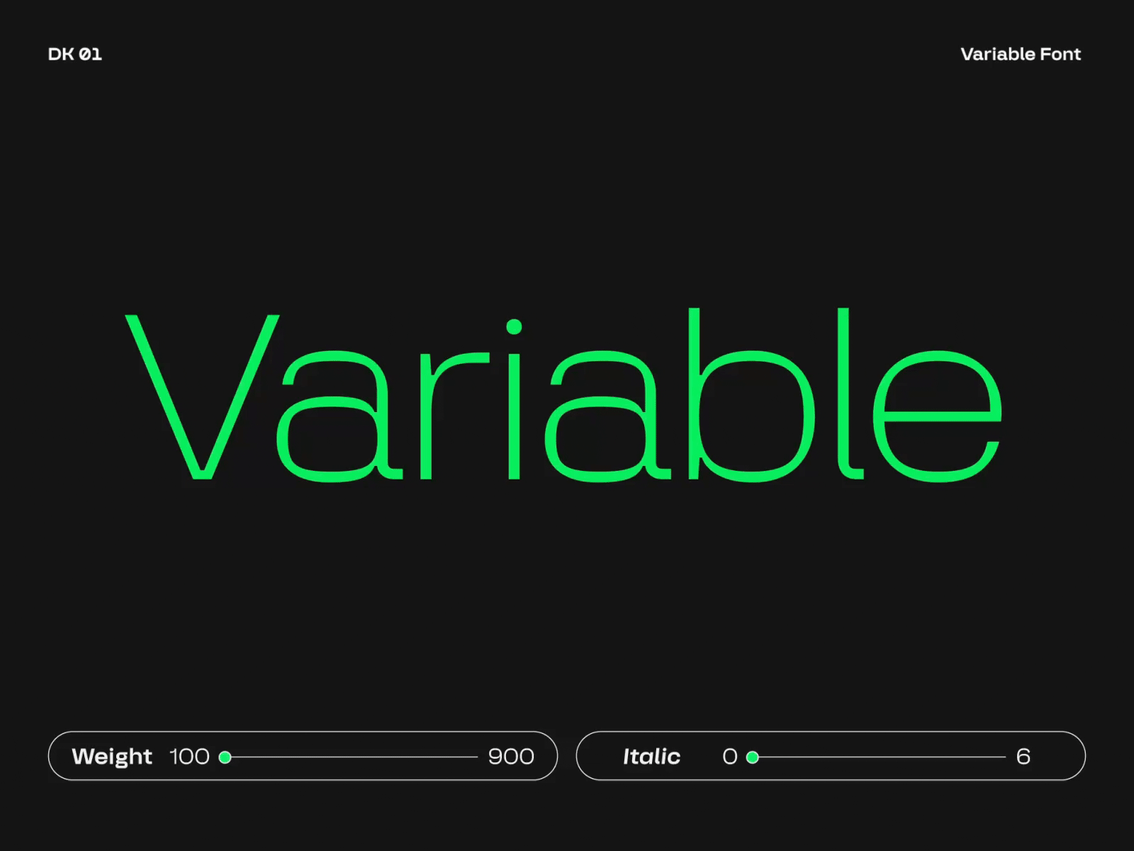 DK 01 Variable Font animation apps branding digital display font font variable font futuristic graphic design instagram lgotypw logo motion sans serif social media typeface typography ui ux website