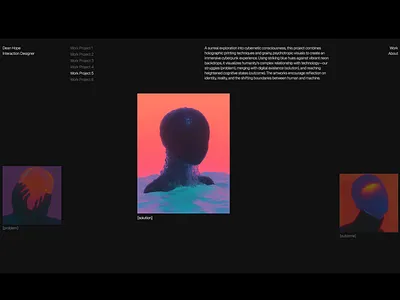 Portfolio Template clean midjourney portfolio webflow