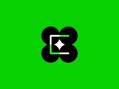 E 4 brand branding design developer e font green identity illustration letter logo logotype monogram shine star