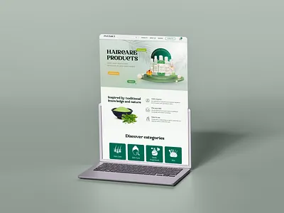 Hair Care Product Landing Page branding design graphic design haircare illustration landingpage logo ui uiuxdesign user interface ux vector website