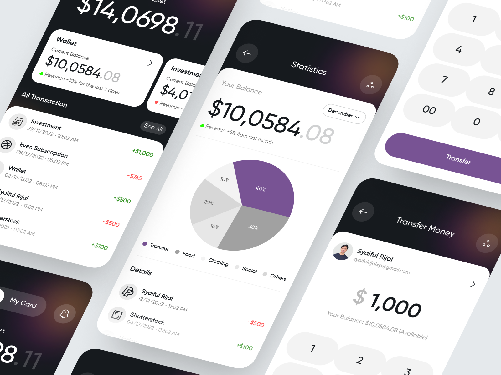 Finance Mobile App app bank banking banking app card coin finance financial fintech app minimalist mobile money money transfer payment savings transaction transfer uiux user interface ux