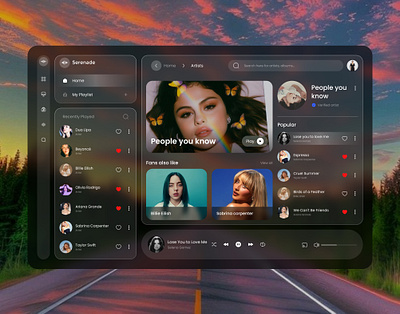 Music website and dashboard design dashboard design dashboard ui figma ui uiux user interface web design web ui