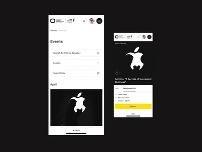 My Business design events filters goverment grid homepage layout menu minimal mobile personalaccount state typography ui uiuxdesign web webdesign website