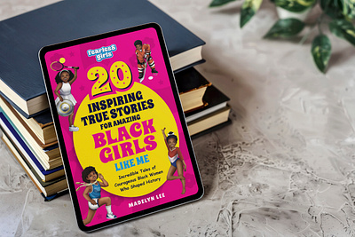 Fearless Girls Bookcover black girls book book cover design education girls graphicdesign illustration marketing stories