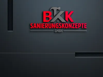 BK Construction Logo design editable graphic design illustrator logo vector