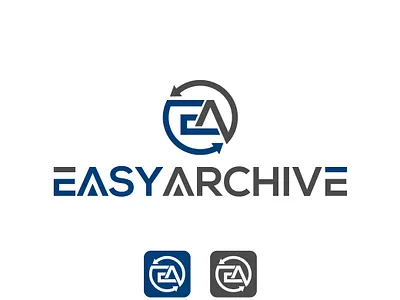 EA logo Design design editable graphic design illustrator logo vector