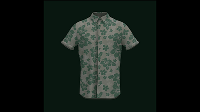 Tropical Shirt Concept & Graphic Design apparel design clothing design fabric print fashion design hawaiian shirt illustration printing seamless pattern shirt design summer fashion surface pattern surface print textile textile print tropical design tropical leaves tropical pattern