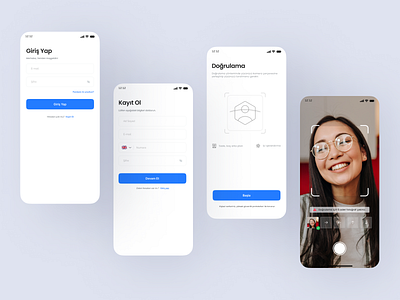 Face ID Authentication app authentication doğrulama faceid figma giriş id login mobile ui ux uygulama verification