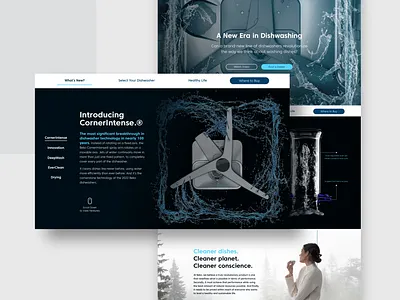 Beko Dishwasher Landing Page Design animation appliances contrast dark design desktop dishwasher ecommerce figma landing page motion design sketch ui ux video web design website website design