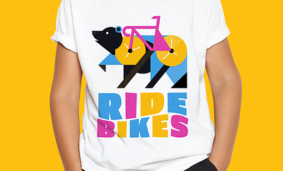 Ride Bikes Kids Shirt bear bicycle bike bikes design doodle illustration merch nature ride