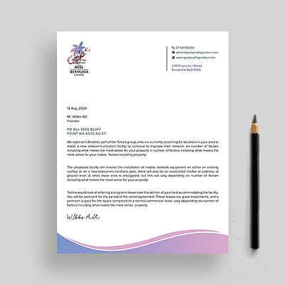 Letterhead Design business card letterhead modern letterhead stationery