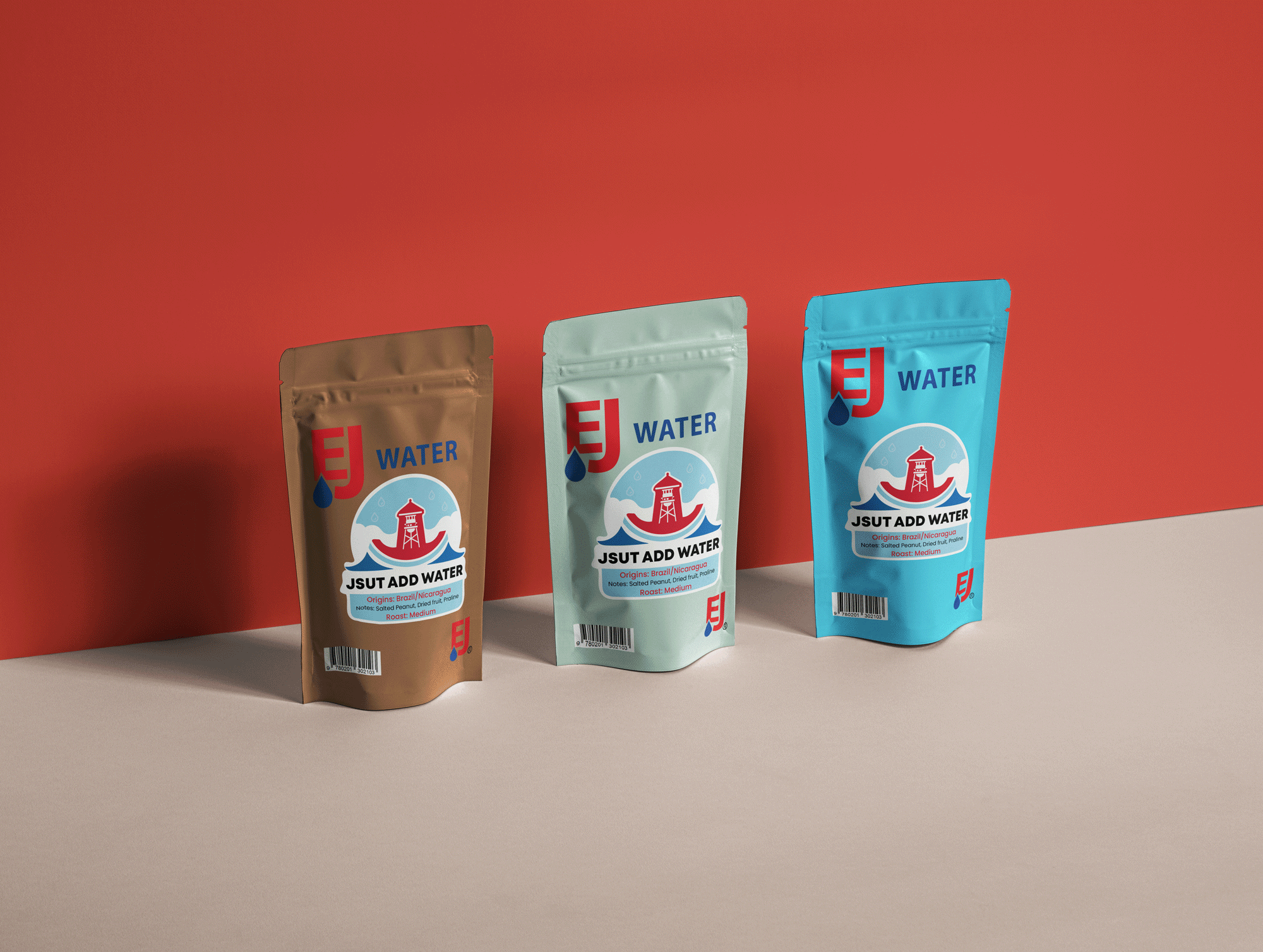 Coffee bag packaging branding level packaging pouch design