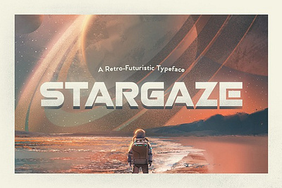 Stargaze Typeface Font futuristic font game font industrial font movie font poster font retro font retro futuristic font science fiction font scifi font sharp font space font stargaze typeface font stencil font typeface font