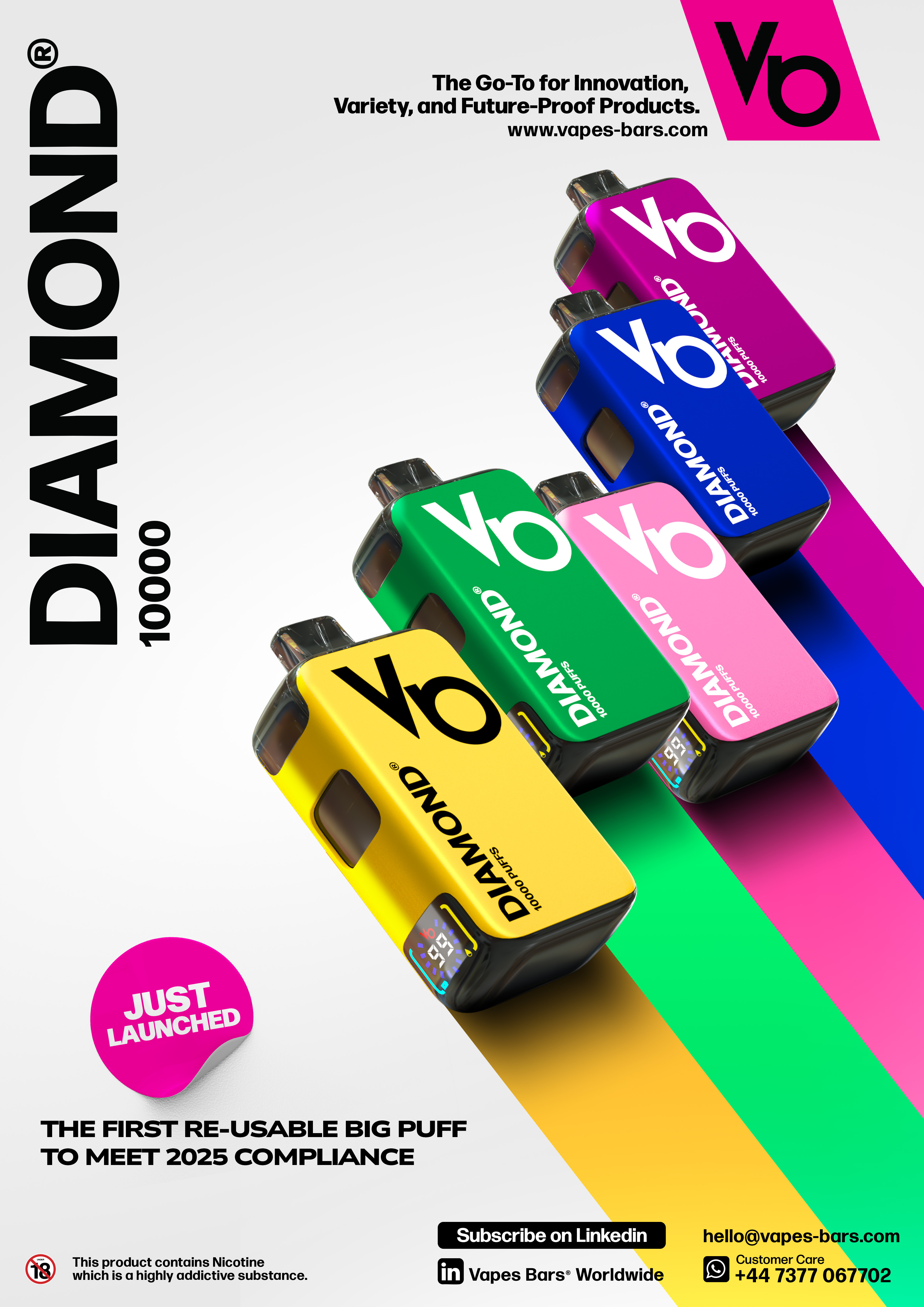 Example of Vape 3D Visualization & Poster Design