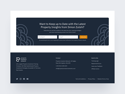 † CTA + Footer 🪄 cta design footer interface newsletter ui ui design uiux website