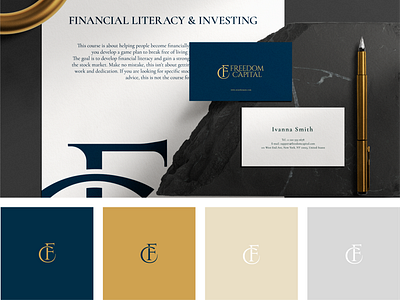 Logo and Brand Identity for Financial academy branding graphic design logo typography