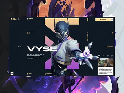 Valorant animation figma redesign ui ux valorant web design