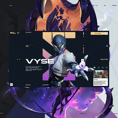 Valorant - redesign concept animation figma redesign ui ux valorant web design