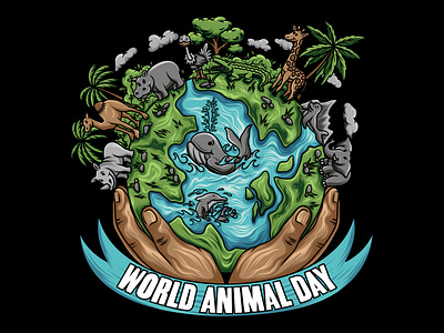 4th October - Animal Day Illustration ecology