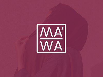 MA'WA Clothing's Logo burgundy clothing graphic design logo logo design modern design outfit purple simple vector women