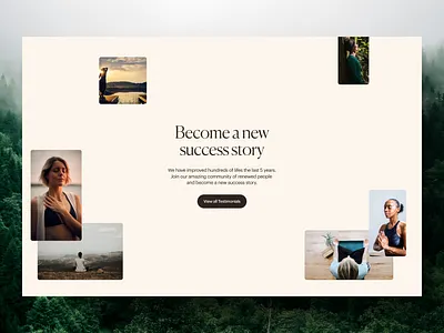 Biohacking, Testimonials layout portfolio web