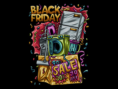 Black Friday Illustration promotion