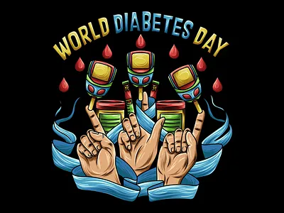 World Diabetes Day Illustration prevention
