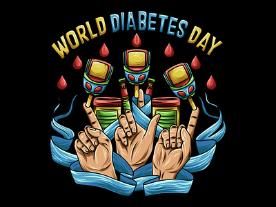 World Diabetes Day Illustration prevention