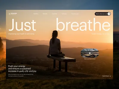 Biohacking, Hero Header header hero header layout portfolio web