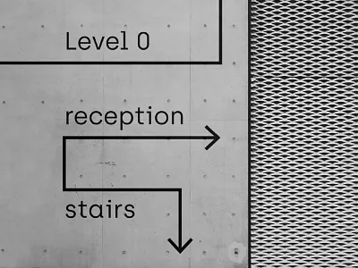 Free Wayfinding Wall Mockup branding design download free freebie identity logo mockup psd sign template typography wall wayfinding