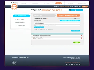 Create Course courses create course create question e learning education education app elearning form learning app learning management system learning platform online course online learning platform question questions quiz builder restaurant restaurants training uiux