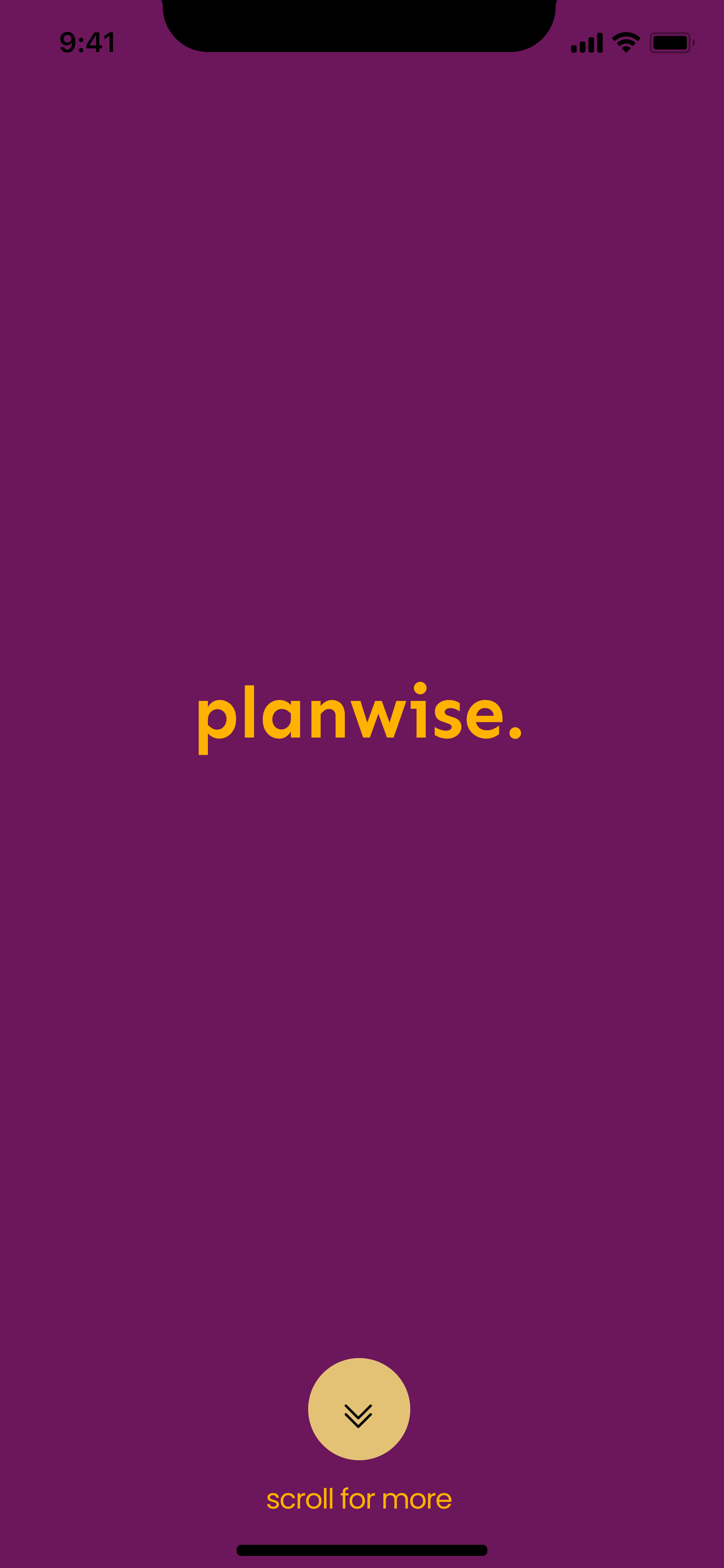 now plan your day with Planwise branding logo ui