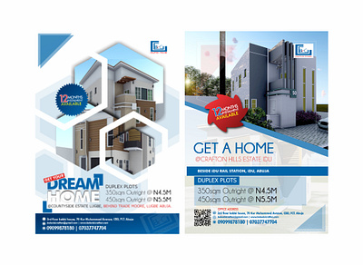 Print Flyer Designs for Crafton Homes branding flyer graphic design logo social media vector