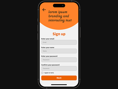Sign up ui