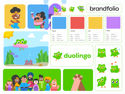 Duolingo Branding brand design brand designer brand identity brand identity design branding duolingo duolingo design duolingo ui identity designer motion design visual identity