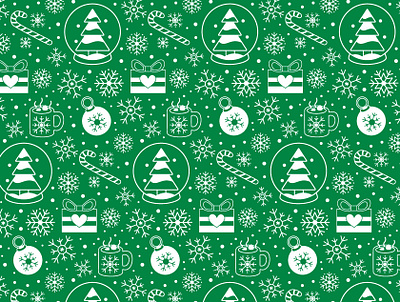 Christmas Mood christmas digital art digital arts digital illustration graphic design happy christmas illustration pattern pattern design seamless pattern surface pattern