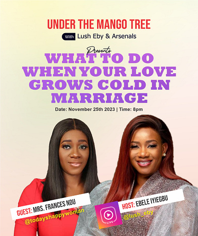 Flyer Design for Under The Mango Tree - By Lush Eby branding design flyer graphic design logo social media